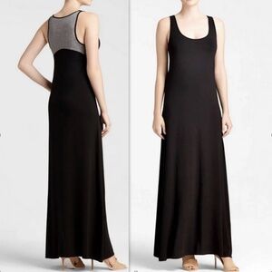 VINCE Sleeveless Soft Modal Jersey Chambray Back Maxi Tank Dress Size XS